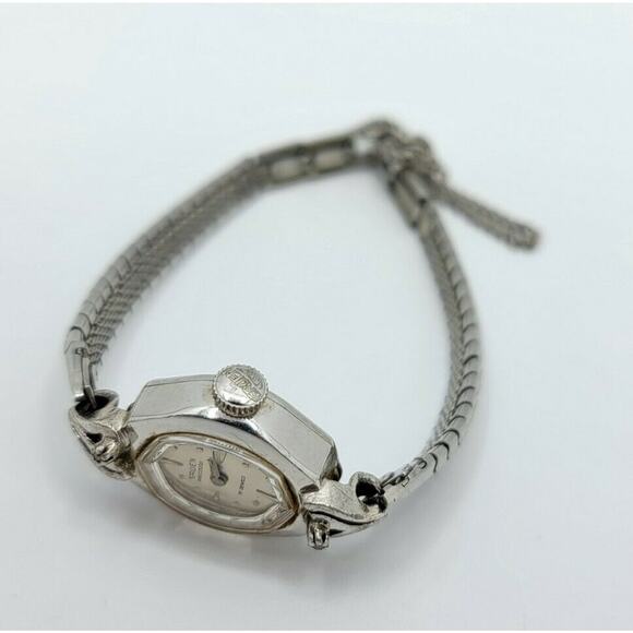 Ladies Gruen Precision 10k R.G.P. Bezel Diamond Accents 17J Manual Wind Watch - Picture 5 of 10